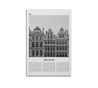Belgique Print Black And White Building, Belgique Wall Art, Belgique Poster, Belgique Photo, Belgique Decor, Bruxelles, Belgique, Belgique, Poster décoratif sur toile, affiches murales et art Pictu