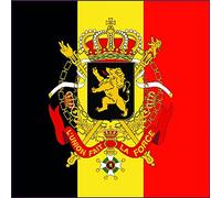 Belgium Belgique sticker drapeau blason autocollant adhésif 6354 - Taille : 4 cm