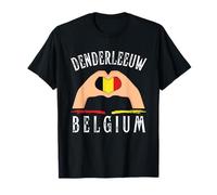 Belgium Flag Heart Denderleeuw City T-Shirt