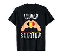 Belgium Flag Heart Leuven City T-Shirt