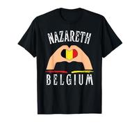 Belgium Flag Heart Nazareth City T-Shirt