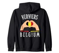 Belgium Flag Heart Verviers City Sweat à Capuche