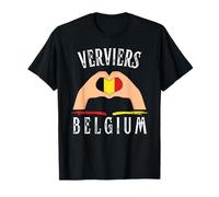 Belgium Flag Heart Verviers City T-Shirt