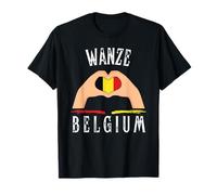 Belgium Flag Heart Wanze City T-Shirt