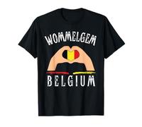 Belgium Flag Heart Wommelgem City T-Shirt