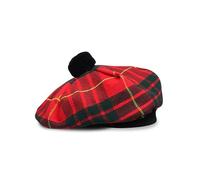 BELGLY Chapeau écossais Tam o' Shanter en acrylique Tammy Jimmy Bonnet plat dans de nombreux tartans, Cameron, Taille unique