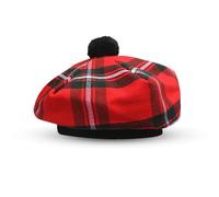 BELGLY Chapeau écossais Tam o' Shanter en acrylique Tammy Jimmy Bonnet plat dans de nombreux tartans, MacGregor, Taille unique