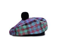 BELGLY Chapeau écossais Tam o' Shanter en acrylique Tammy Jimmy Bonnet plat dans de nombreux tartans, MacDonald Clan Ancient, Taille unique