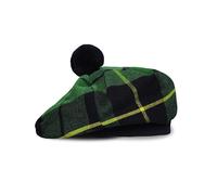 BELGLY Chapeau écossais Tam o' Shanter en acrylique Tammy Jimmy Bonnet plat dans de nombreux tartans, Wallace Hunting, Taille unique