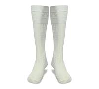 BELGLY Chaussettes de kilt traditionnelles écossaises en laine pour homme Style décontracté Mariage Sports Jambières, crème, L