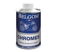 BELGOM - Chromes 250Ml - Idéal pour Désoxyder et Faire Briller - Applique Une Couche Protectrice - Simple et Efficace - Empêche la Corrosion
