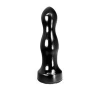 BELGOPRISM HT07B Hung System Winky Dildo Réaliste Plug Noir 27,5 cm