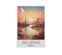 Belgrade, Serbie,1000 Pièces Puzzle Défi Cérébral pour Enfants Bricolage Cadeau Amusant Jeu D'intérieur Décor À La Maison(75x50cm)-AM96