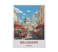 Belgrade Serbie,for Children 1000 Pieces Bois Puzzle Jigsaws, DIY Casual Puzzles Toys, for Adults and Teenagers Unique Gifts Toys(75x50cm)-B78