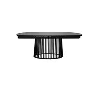 Belhome Table Extensible 180 à 260 cm en céramique et Pied Design - Angie