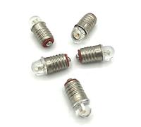 BELI-BECO 7001 Lot de 5 Ampoules LED à Visser Culot E 5,5 12-19 V 20 mA Verre Ø 5 mm