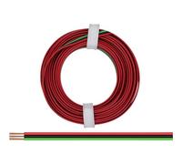 Donau Elektronik 318-014 Fil de câblage 3 x 0.14 mm² rouge, vert, noir 5 m