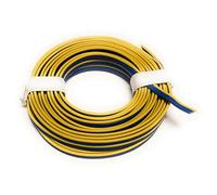 beli beco L318/5 Fil de cuivre câble Triple Trois Märklin Couleurs Bleu ou Jaune Anneaux de 5 m, Multicolore