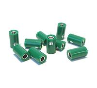 BELI-BECO Lot de 10 fiches bananes miniatures 61/6 pour fiches à trou transversal Vert Ø 2,6 mm