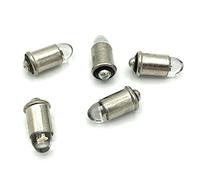 BELI-BECO Lot de 5 Ampoules LED enfichables 7046 - Culot MS4-12-19 V - 20 mA - Verre de 5 mm de diamètre