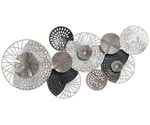 Beliani Applique Murale Décorative en Métal de Grande Taille Difforme et Arrondie de Salon ou Salle à Manger de Type Industriel ou Scandinave