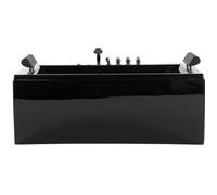 Beliani - Baignoire balnéo 170 cm en acrylique noir avec LED MONTEGO