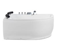Beliani - Baignoire balnéo angle côté droit avec LED et fonction massante PARADISO