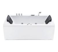 Beliani - Baignoire balnéo blanche côté gauche VARADERO