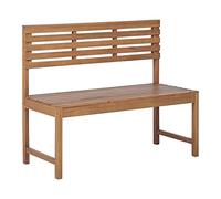 Banc 2 Places pour Extérieur en Bois d'Acacia 50 x 110 cm Mobilier de Terrasse Treia