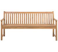 Beliani Banc de Jardin ou Terrasse 180 cm en Bois d'Acacia Certifié de Marron Clair Durable et Facile à Entretenir Design Traditionnel