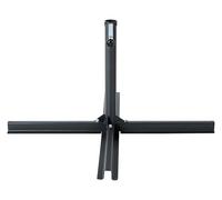 Beliani Base en Croix pour Parasol en Acier Noir 4,5 Kg 100 cm Usage Extérieur Vicchio
