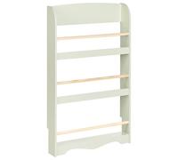 Beliani Bibliothèque Murale en Bois de Pin MDF Suspendue 3 Etages Meuble Chambre Enfant Vert Clair Liloet
