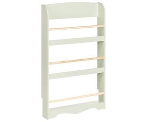 Beliani Bibliothèque Murale en Bois de Pin MDF Suspendue 3 Etages Meuble Chambre Enfant Vert Clair Liloet