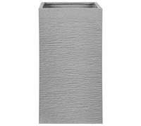 Beliani - Cache-Pot - Dion - 40 x 40 x 77 cm, en Fibre d'Argile, Gris