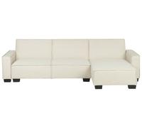 Beliani - Canapé Angle à Gauche - Romedal - Tissu, Beige