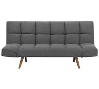 Beliani - Canapé Clic-Clac - Ingaro - Tissu, Gris Foncé