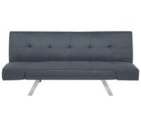 Beliani - Canapé Convertible - Bristol II - Tissu, Bleu foncé