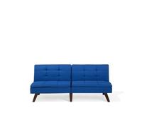 Beliani - Canapé convertible en tissu bleu de cobalt RONNE