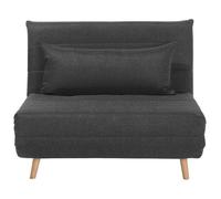 Beliani - Canapé Convertible - Setten - Tissu, Gris Foncé