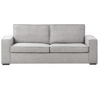 Beliani Canapé-Lit Convertible avec Matelas 3 Places Gris Vuokatti