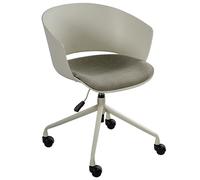 Beliani Chaise de Bureau en Tissu Pivotante Hauteur Réglable Verte Gleeful