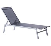 Beliani - Chaise longue - Noli - en Acier et Textile, Noir