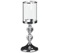Beliani - Chandelier - Cotui - 36 cm, en Métal et en Verre, Transparent et Argen