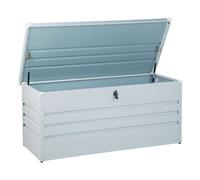 Beliani - Coffre de Jardin - Cebrosa - 400 Litres, en Acier, Gris Clair