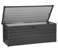 Beliani - Coffre de Jardin - Cebrosa - 600 Litres, en Acier, Gris Graphite