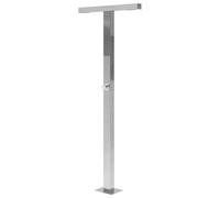 Beliani Colonne de Douche d'Extérieur Double en PVC Argenté Urzulai