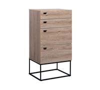 Beliani - Commode - ACRA - 4 Tiroirs, en Panneau de Particules et Métal, Bois Cl