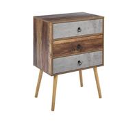 Beliani - Commode - Batley - 3 Tiroirs, en Panneau de Particules et Bois de Pin,