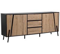 Beliani - Commode - Blackpool - en Panneau de Particules de Bois et Métal, Bois