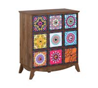 Commode vintage multicolore KUMA - BELIANI - Bois - Panneaux de particules - Tiroir(s) - Finition mate